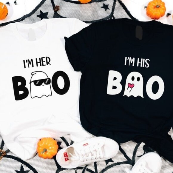 Who’s Afraid Of Little Old Me T-Shirt, Cute Ghost T-Shirt, Halloween Cute Gift - Picture 1 of 4